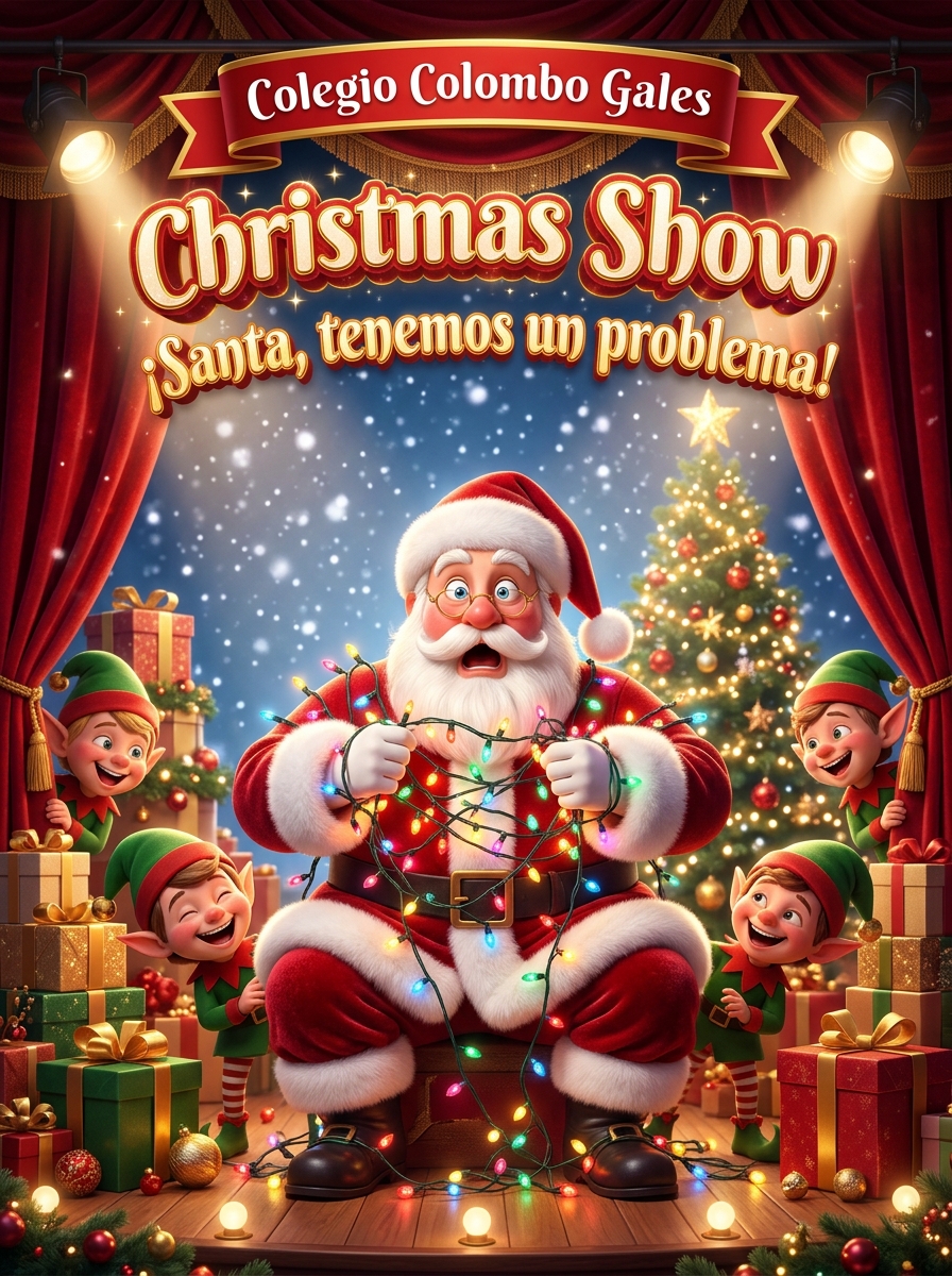 Afiche Oficial Christmas Show: Santa! Tenemos un problema
